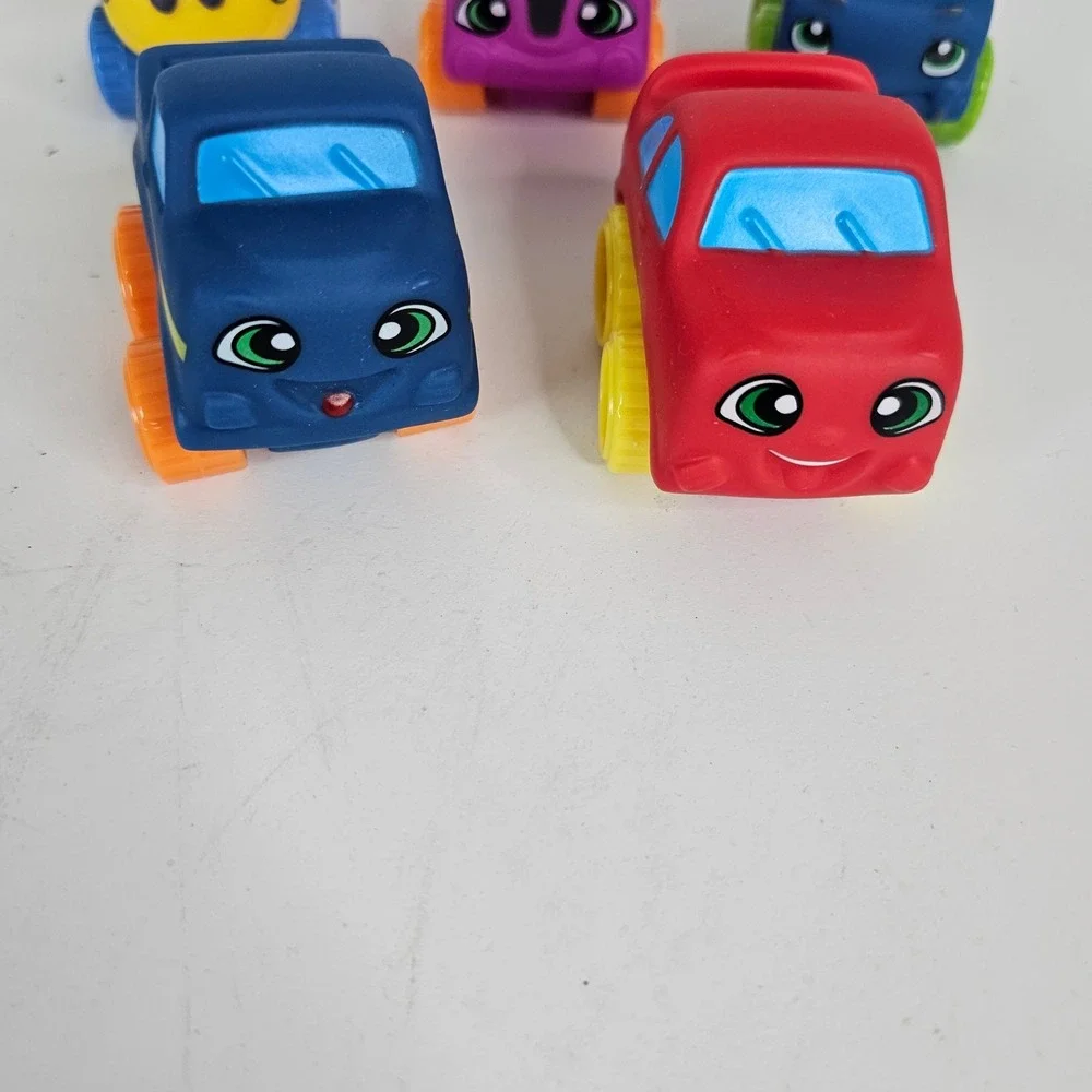 Kids Soft‎ Rubber Squeeze Toy Vehicles Lot of 5 Cars Truck Airplane Multicolor
